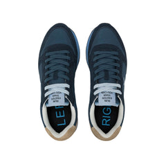 Sneakers SUN68 BZ36106 blu in pelle e tessuto