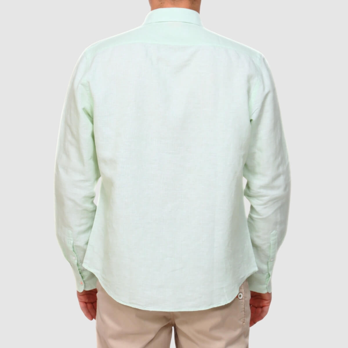 SUN68 CAMICIA S36122 VERDE A RIGHE