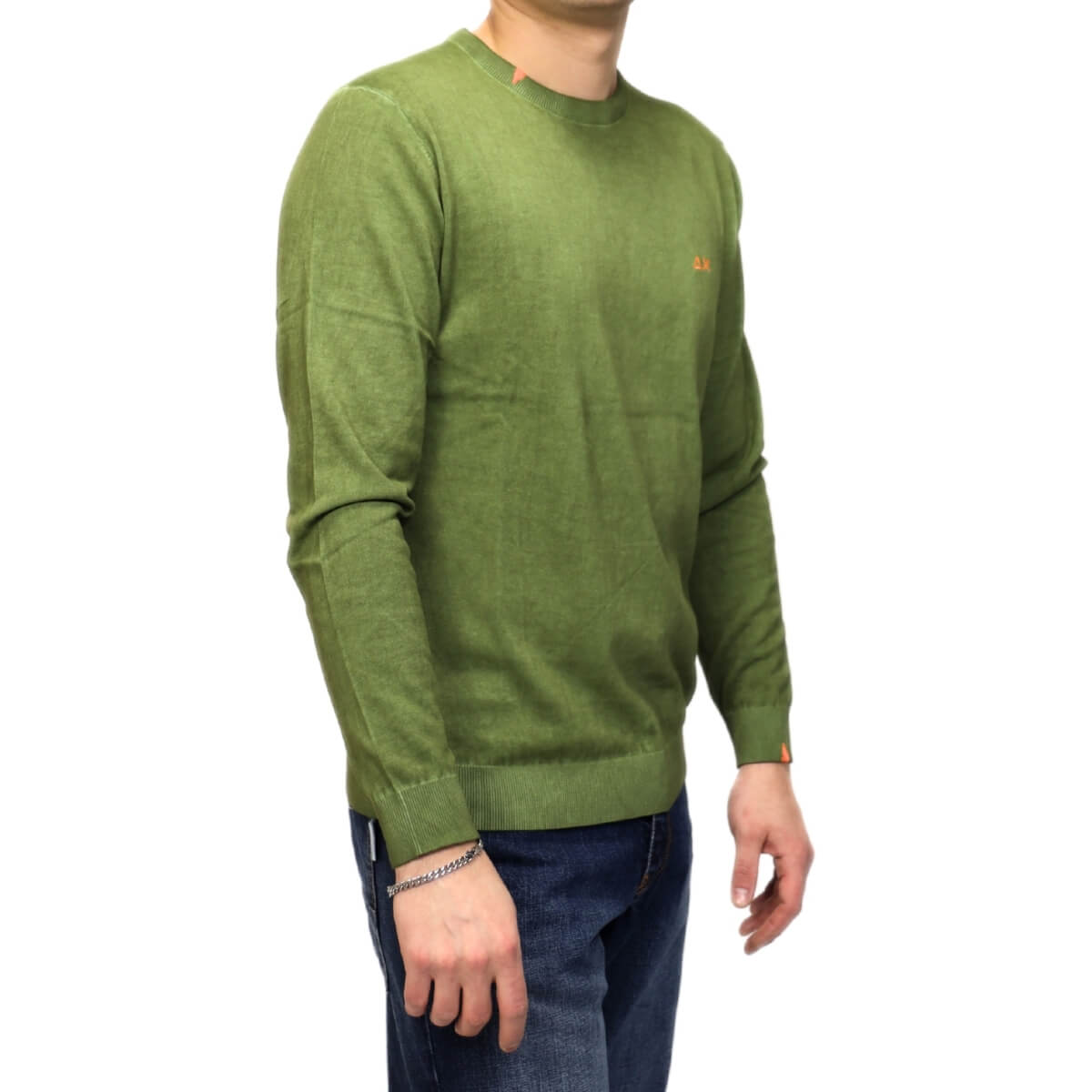 SUN68 MAGLIONCINO K36160 37 VERDE MILITARE