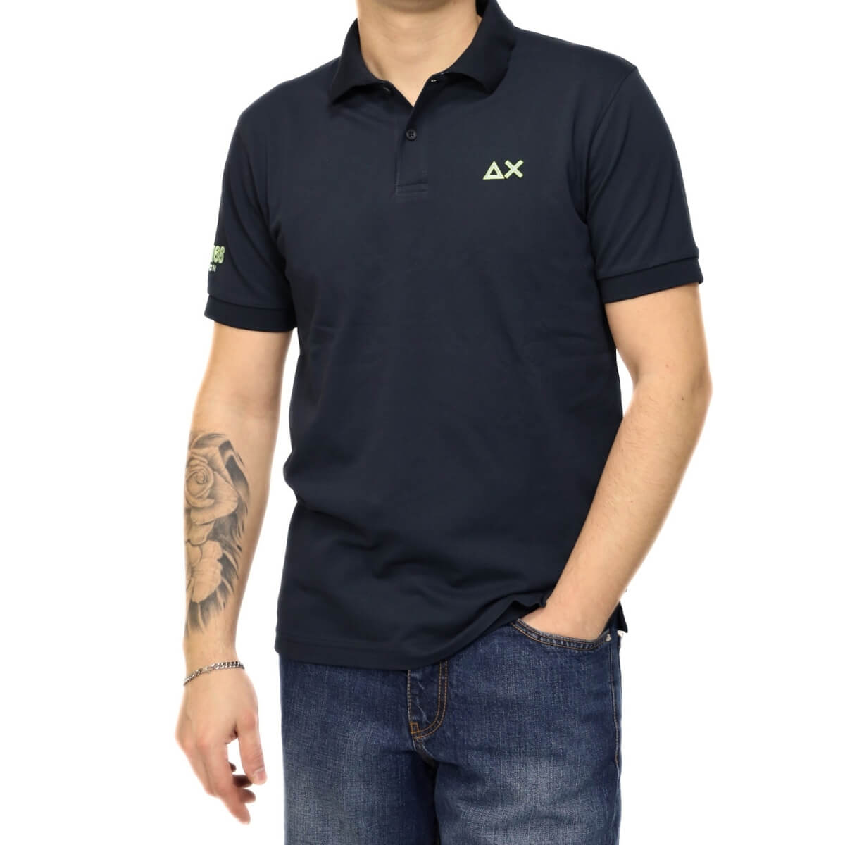SUN68 POLO A36150 07 BLU