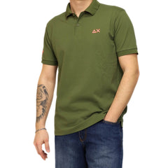 SUN68 POLO A36150 37 VERDE MILITARE
