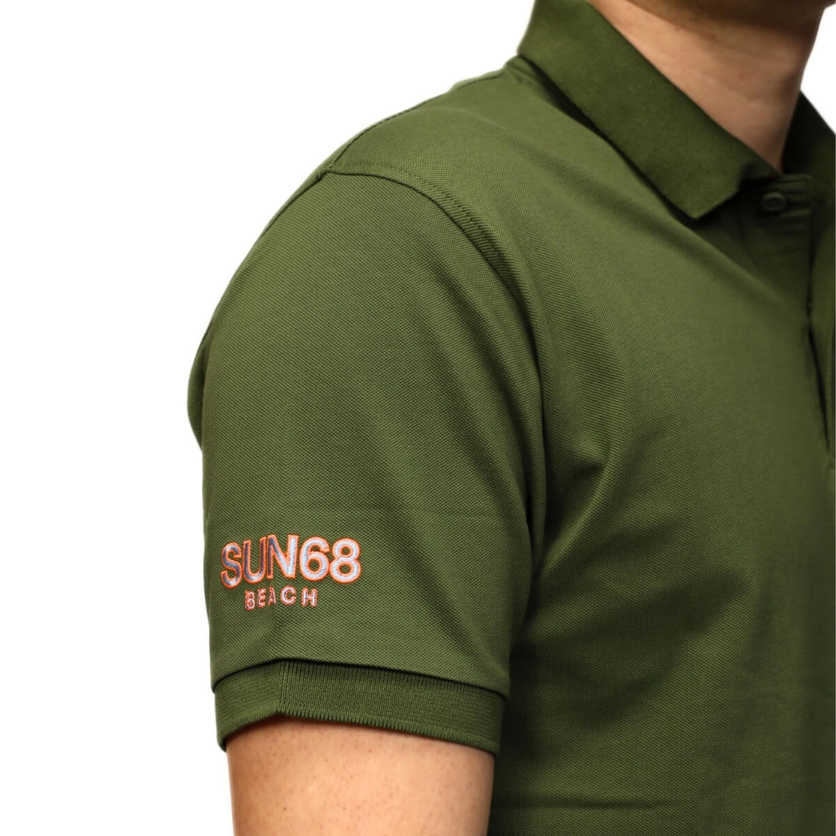SUN68 POLO A36150 37 VERDE MILITARE