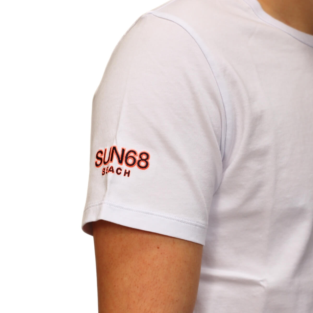SUN68 T-SHIRT T36140 01 BIANCO