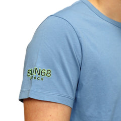 SUN68 T-SHIRT T36140 56 AZZURRO