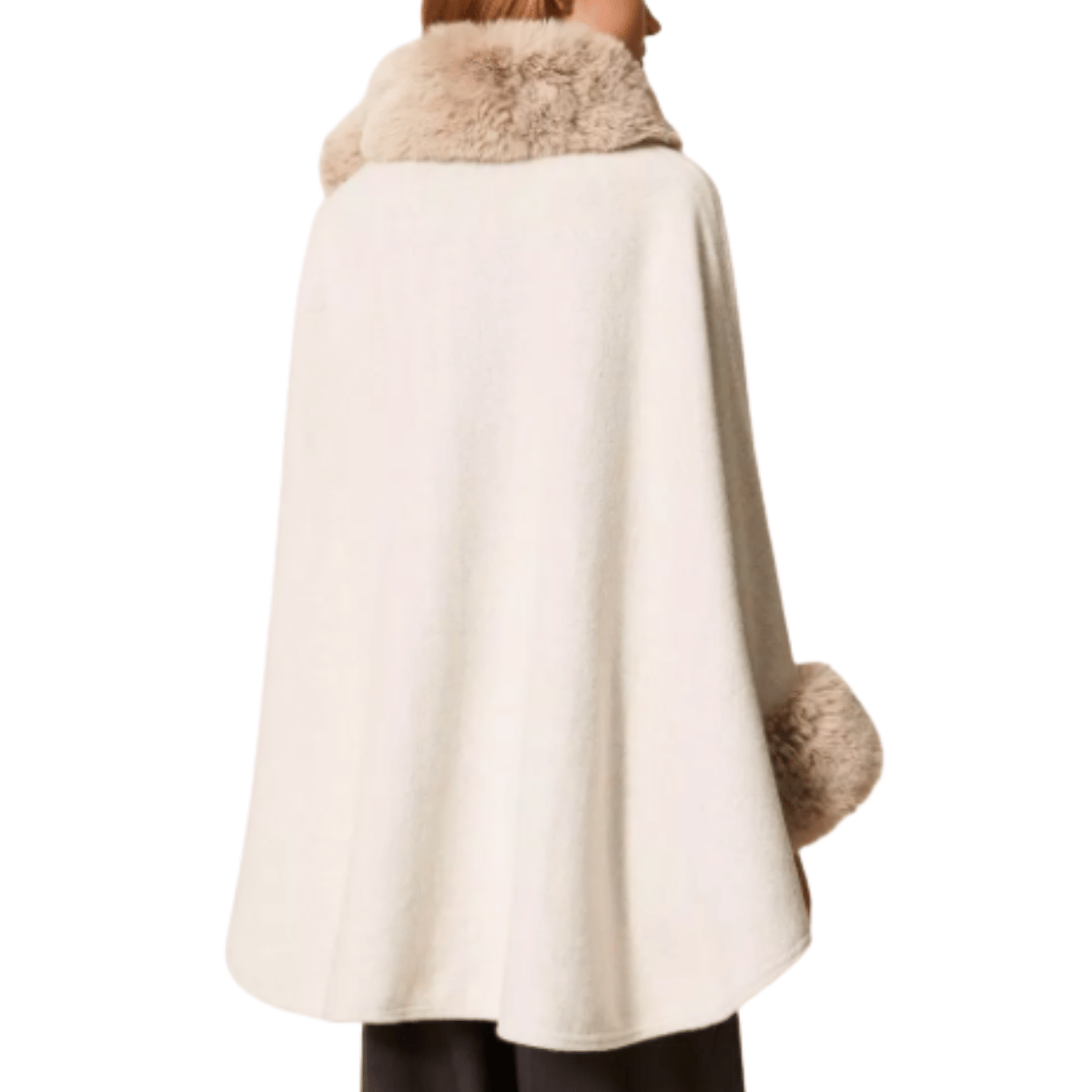 TWINSET MANTELLA TO5130 BIANCO PANNA