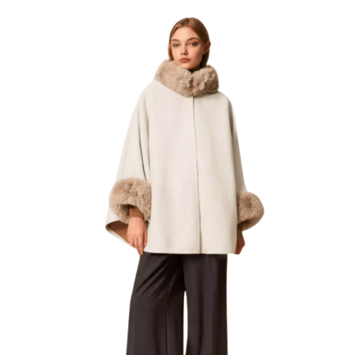 TWINSET MANTELLA TO5130 BIANCO PANNA