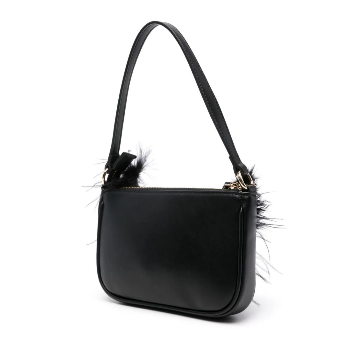 TWINSET TB7420 BORSA MINI PIUME NERO