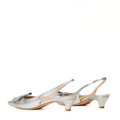 TWINSET SLINGBACK TCP090 ARGENTO