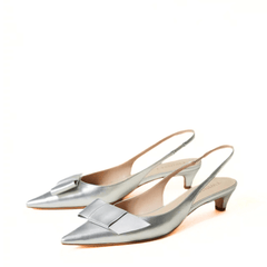 TWINSET SLINGBACK TCP090 ARGENTO