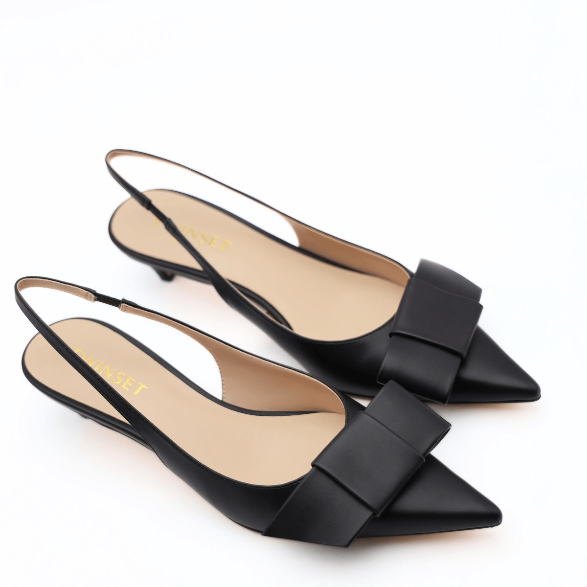 TWINSET SLINGBACK TCP090 NERO