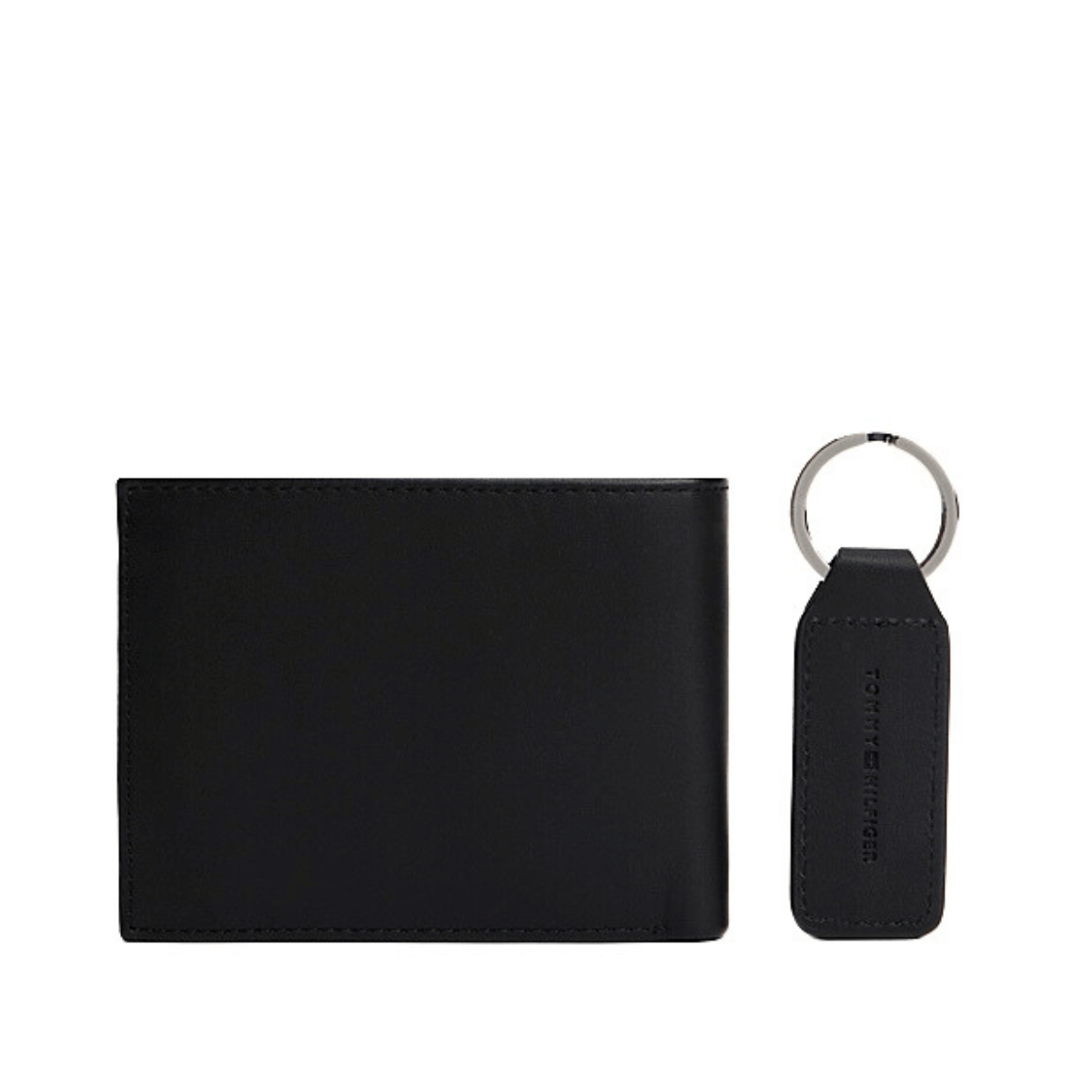 TOMMY HILFIGER SET PORTAFOGLIO PORTACHIAVI AM0AM07931 NERO