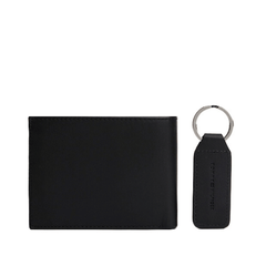 TOMMY HILFIGER SET PORTAFOGLIO PORTACHIAVI AM0AM07931 NERO