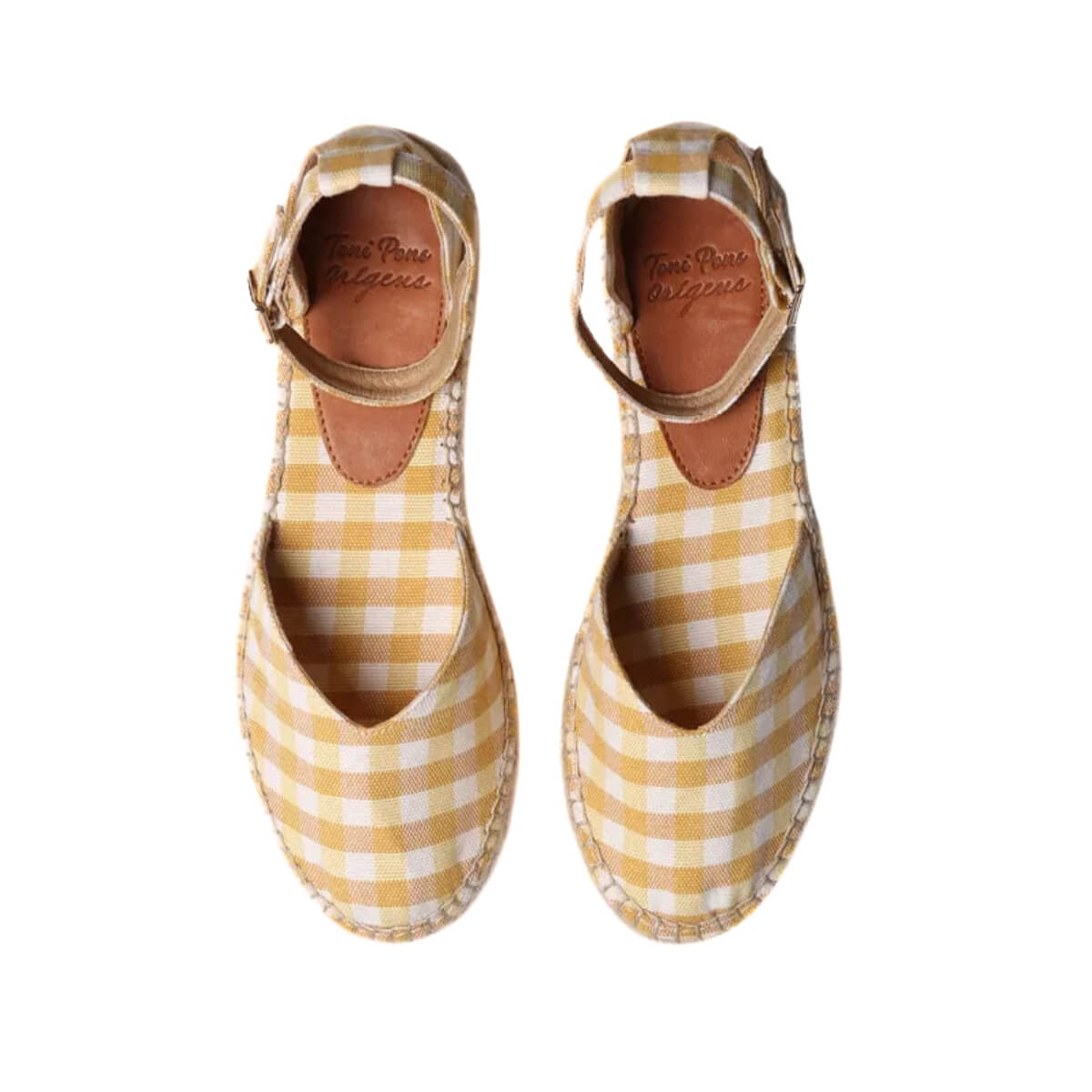 TONI PONS ESPADRILLES NURI VICHY GIALLO