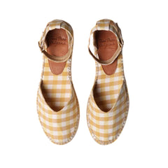 TONI PONS ESPADRILLES NURI VICHY GIALLO