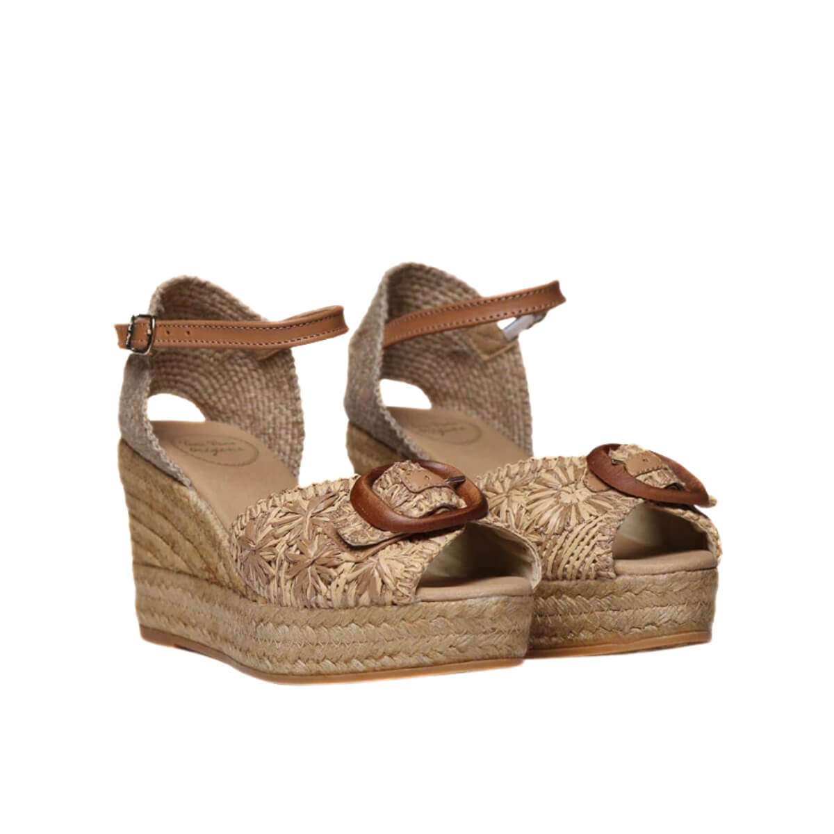 TONI PONS SANDALO LIA RAFIA BEIGE