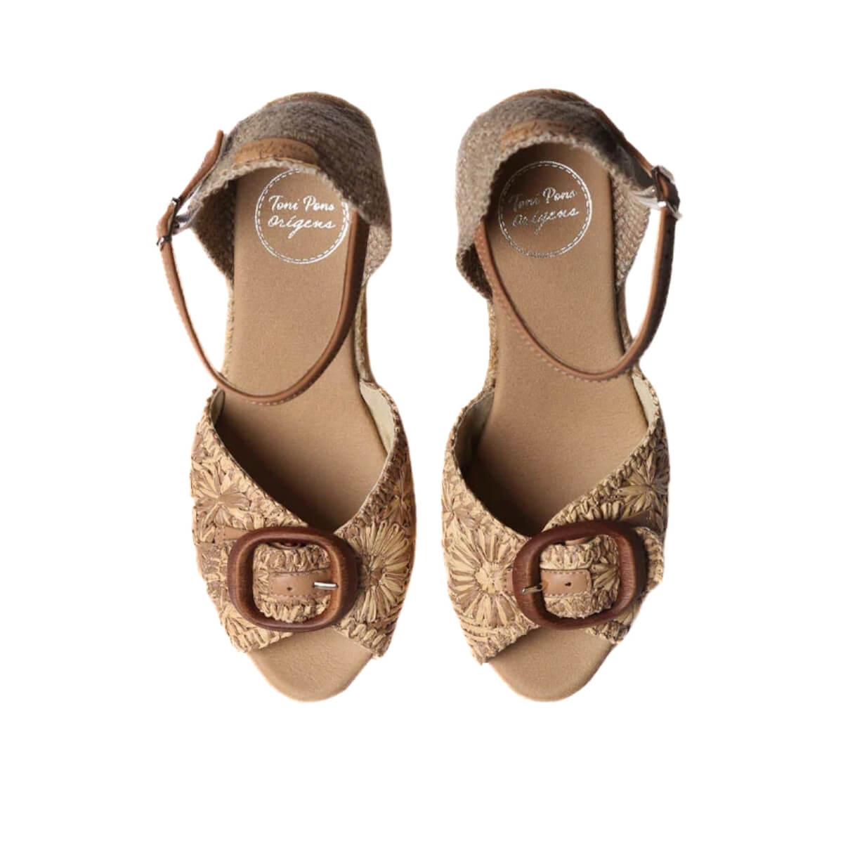 TONI PONS SANDALO LIA RAFIA BEIGE