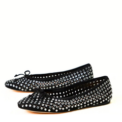 TWINSET BALLERINA ACP016 NERO STRASS