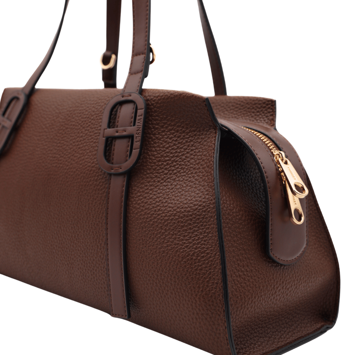 TWINSET BORSA COUNTRY IDENTITY TD828 MARRONE