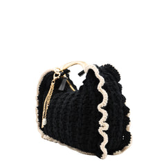 TWINSET BORSA CROCHET 262TB7290 10180 NERO