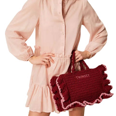 TWINSET BORSA LA COROLLE CROCHET 261TD8291 13496 BORDEAUX