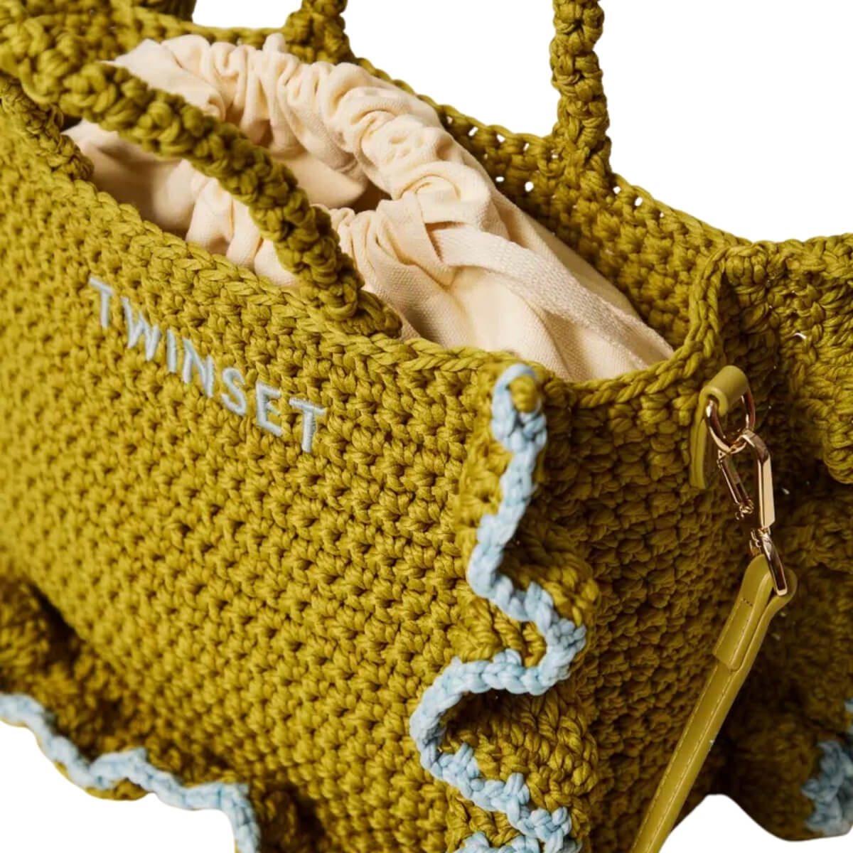 TWINSET BORSA LA COROLLE CROCHET 261TD8291 13497 VERDE