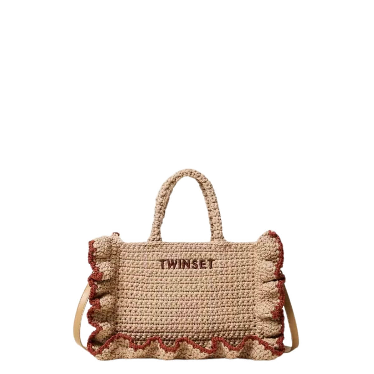 TWINSET BORSA LA COROLLE CROCHET 261TD8291 13498 BEIGE