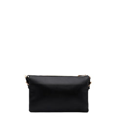 Borsa TWINSET Linea X TB7322 Nero vista posteriore su sfondo bianco.