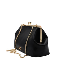 Borsa TWINSET Passepartout TD8330 Nero vista frontale su sfondo bianco.