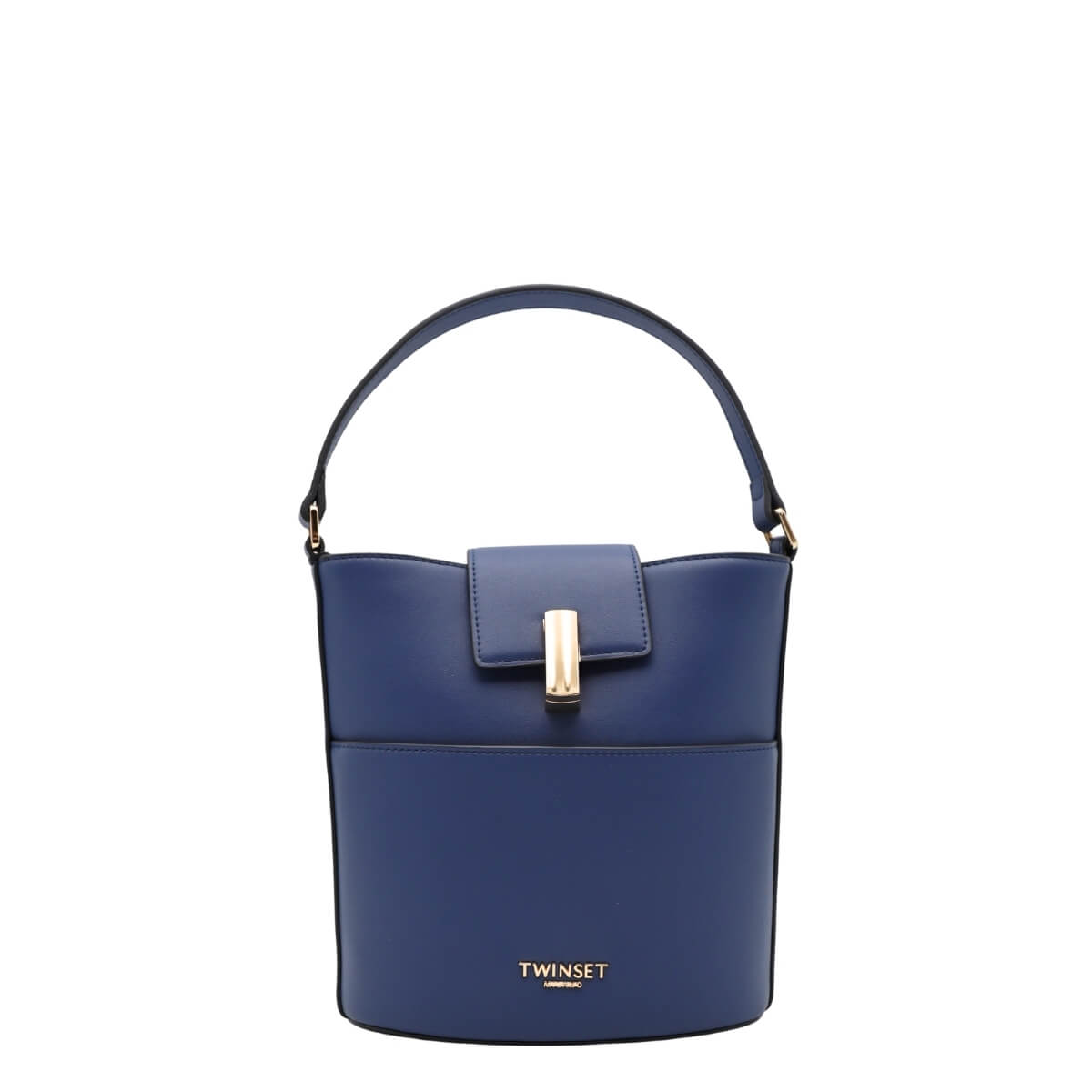 Borsa Twinset Secchiello 261TB7012 Blu effetto similpelle elegante