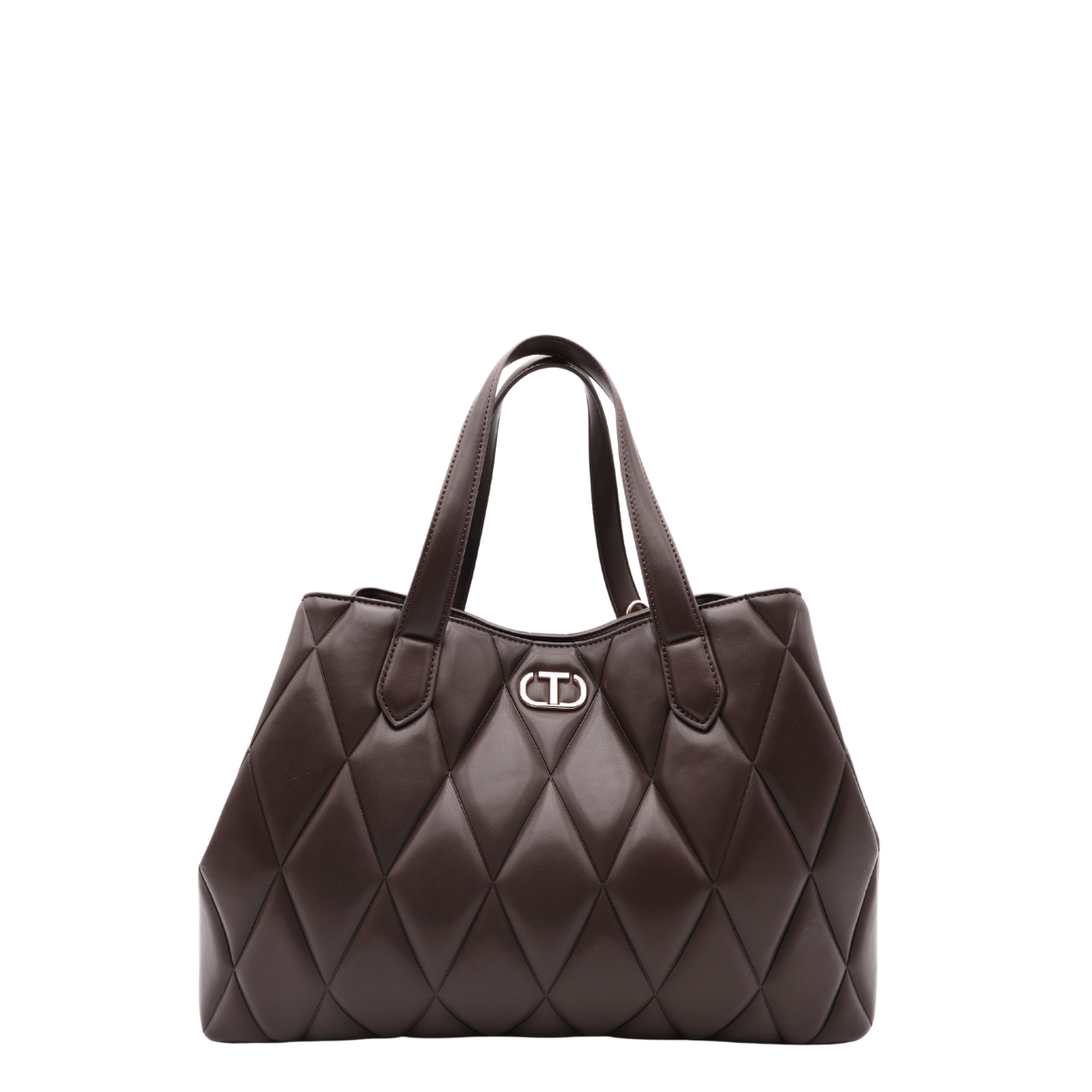 TWINSET BORSA WAFFLE TB7050 MARRONE