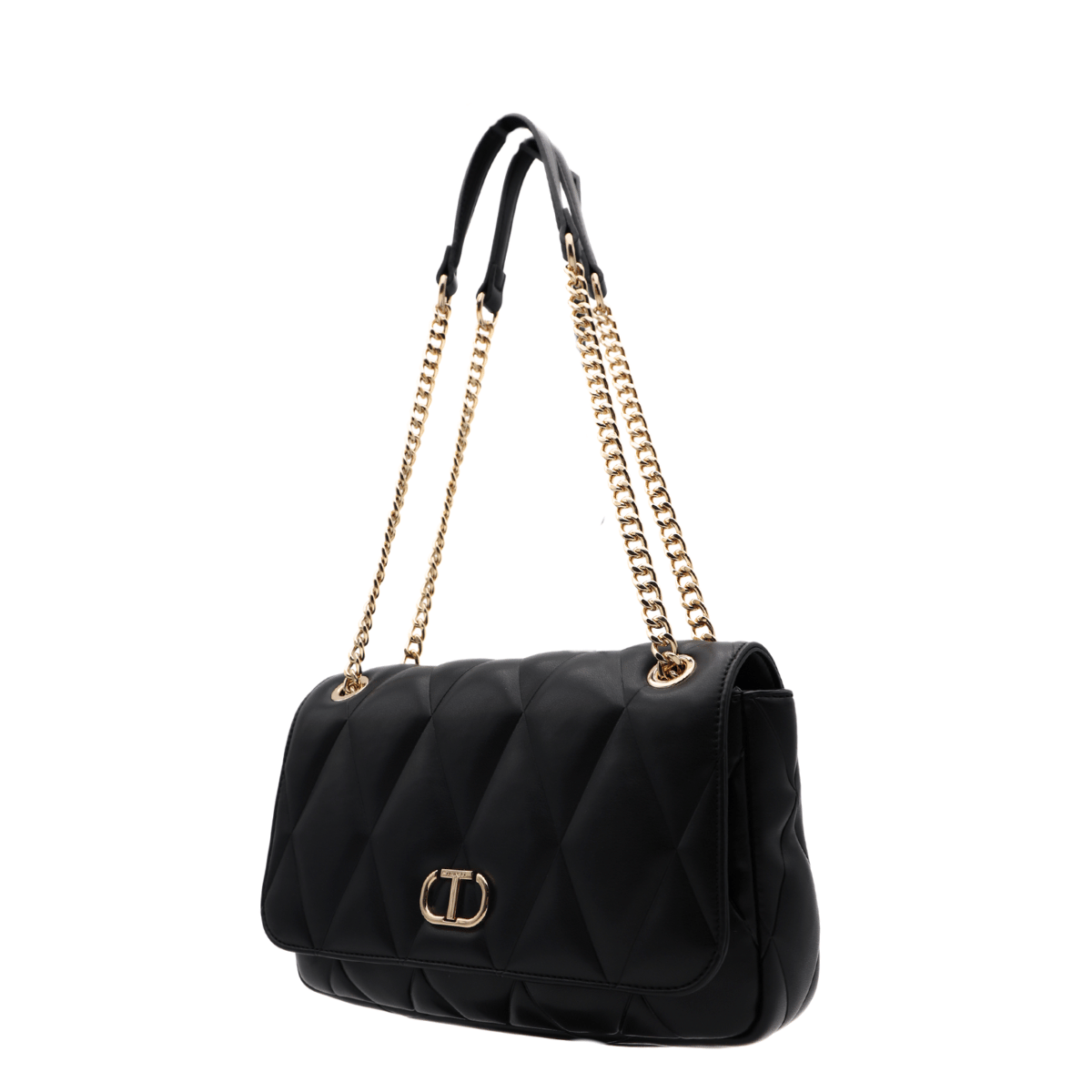 TWINSET BORSA WAFFLE TB7053 NERO