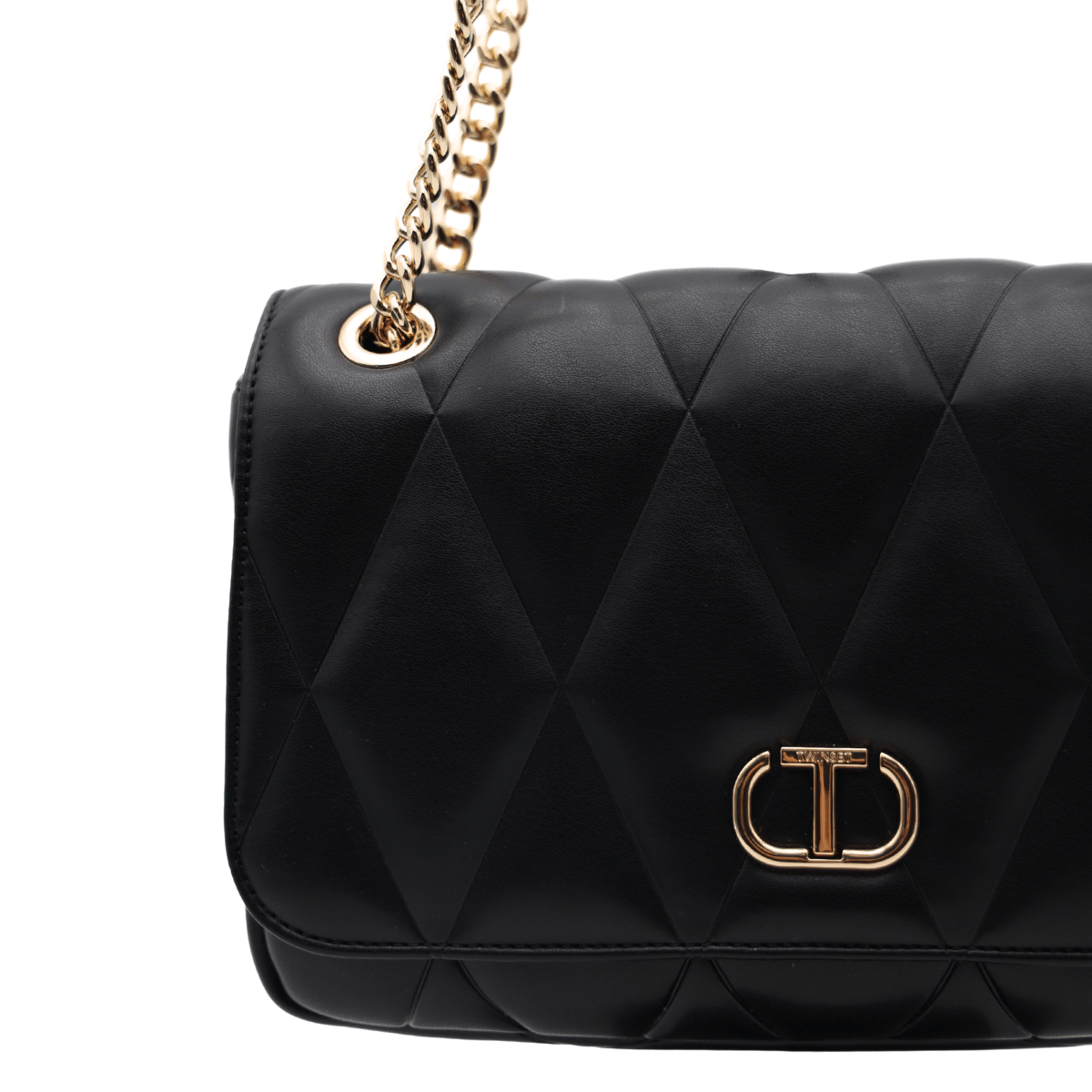 TWINSET BORSA WAFFLE TB7053 NERO