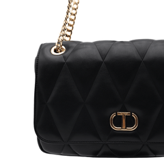 TWINSET BORSA WAFFLE TB7053 NERO