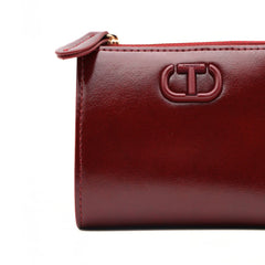 TWINSET PORTAFOGLIO GLOSSY TB7084 BORDEAUX