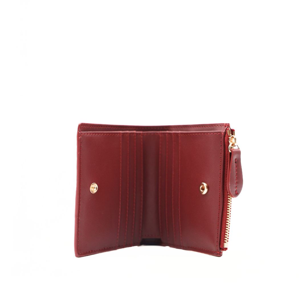 TWINSET PORTAFOGLIO GLOSSY TB7084 BORDEAUX