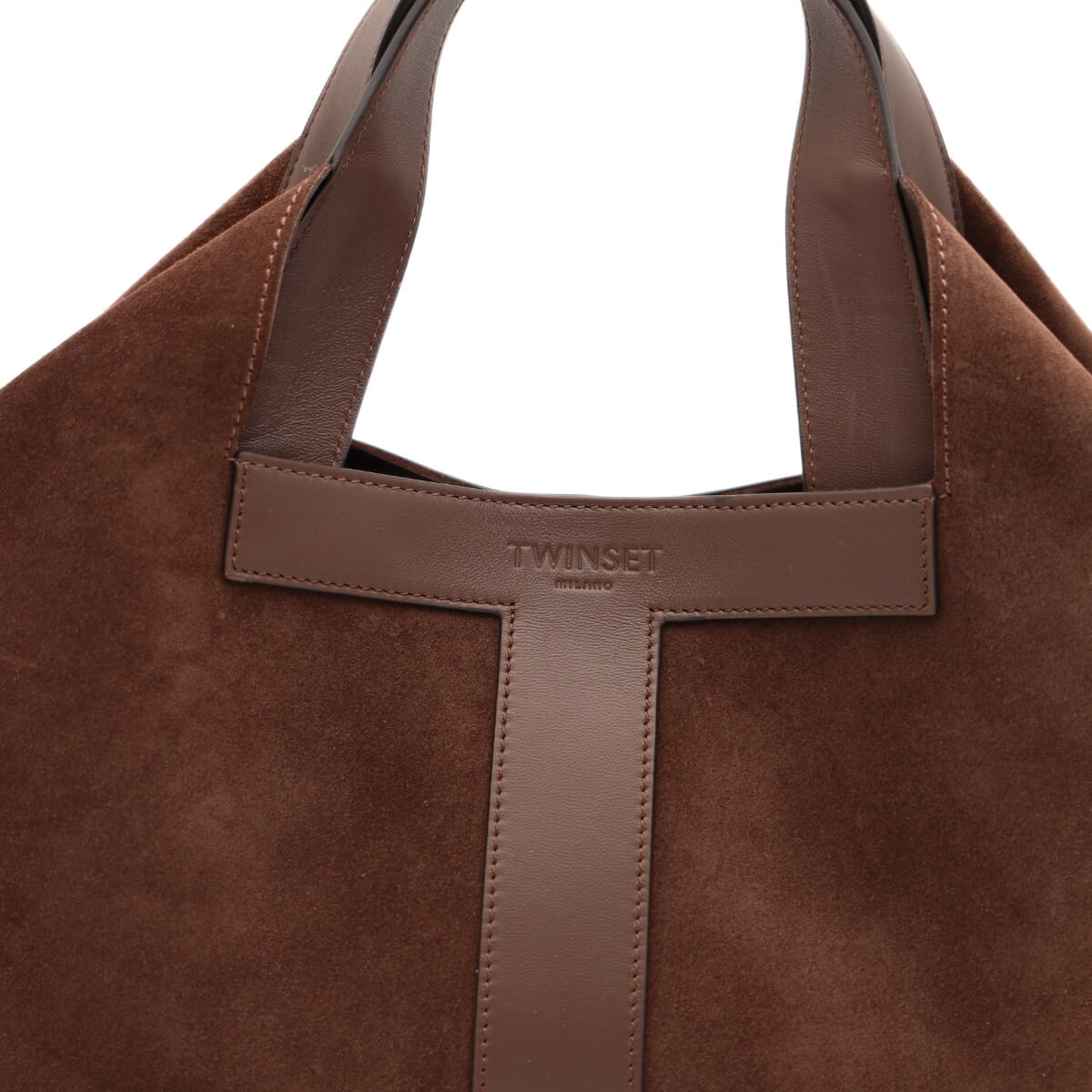 TWINSET SHOPPER CAMOSCIO 262TB7141 06095 MARRONE