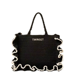 TWINSET SHOPPER LA COROLLE CROCHET 261TD8290 06571 NERO
