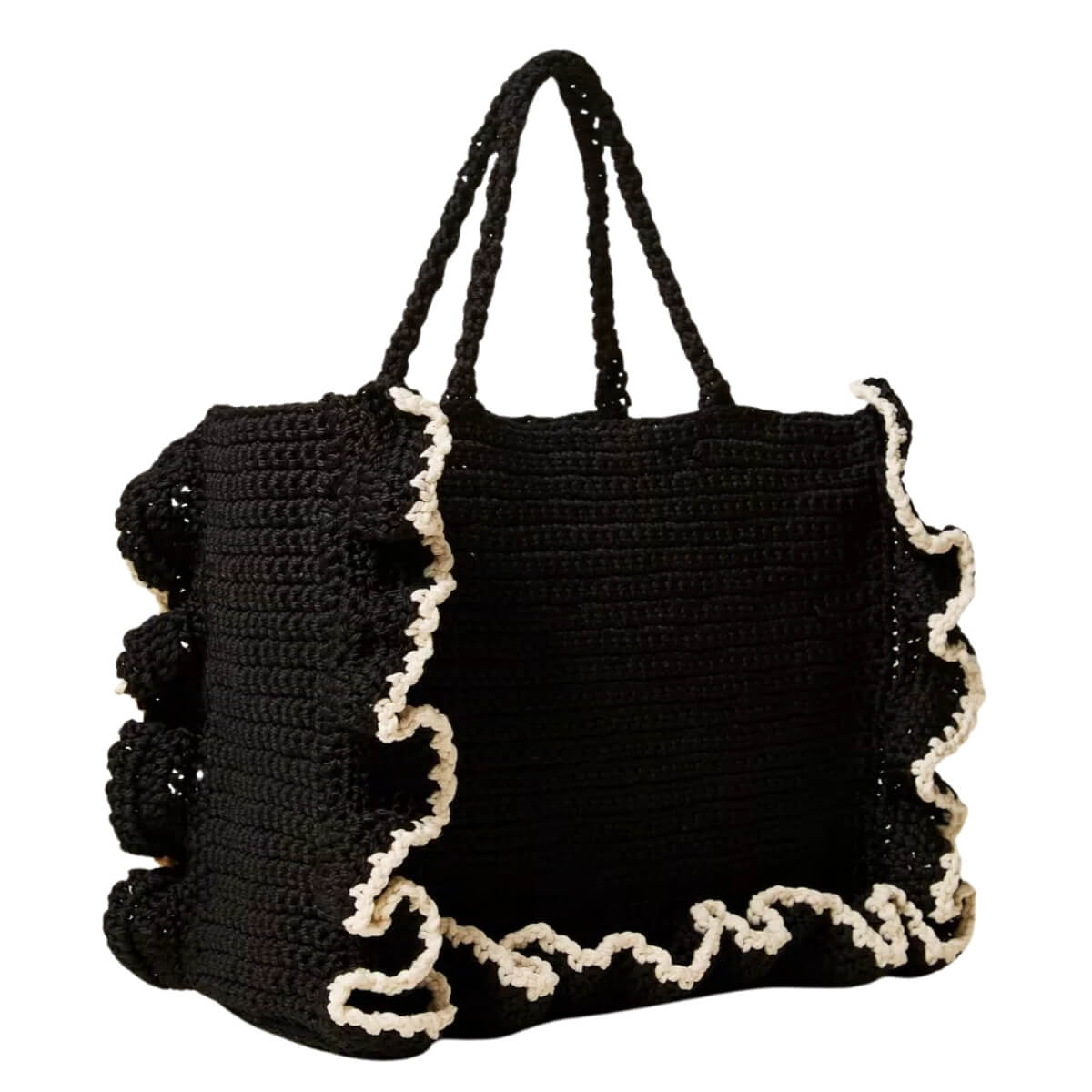 TWINSET SHOPPER LA COROLLE CROCHET 261TD8290 06571 NERO