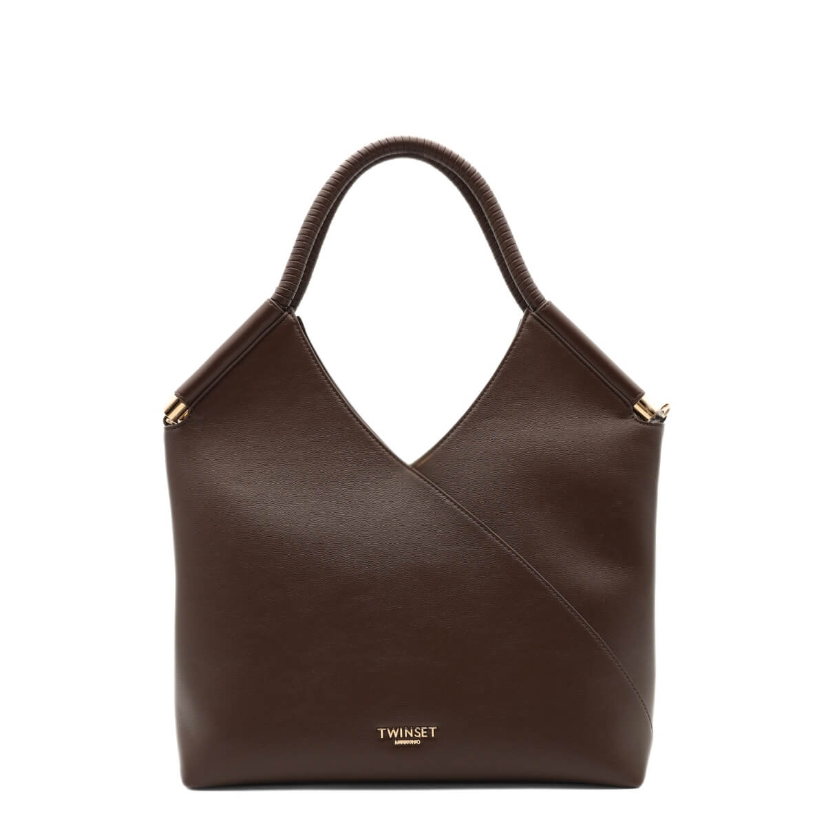 TWINSET SHOPPER VELVET 262TB7030 13411 MARRONE