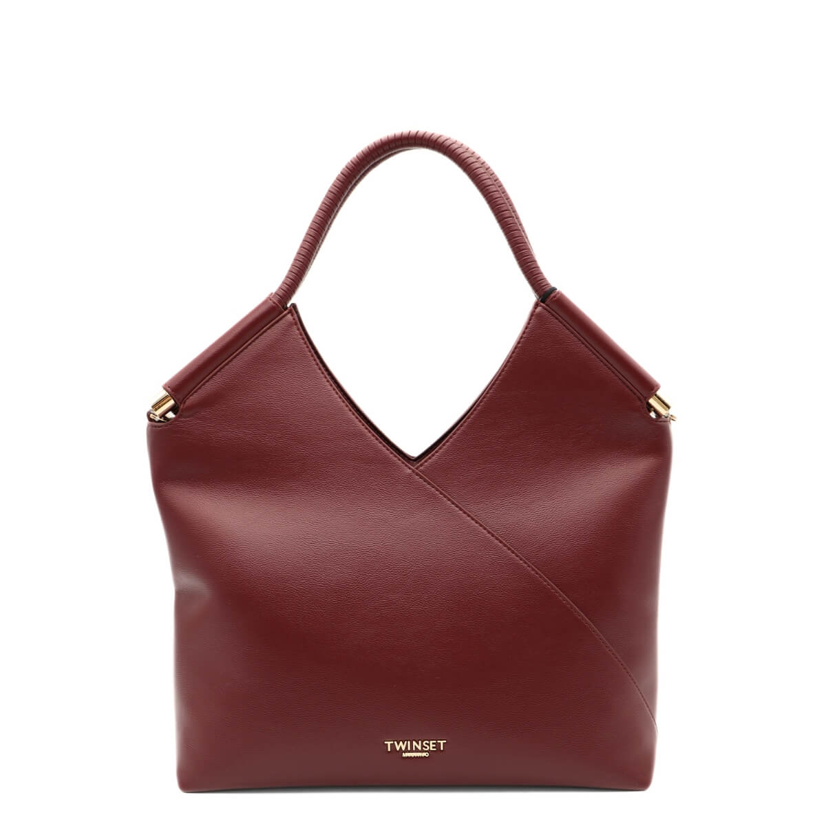 TWINSET SHOPPER VELVET 262TB7030 13670 BORDEAUX
