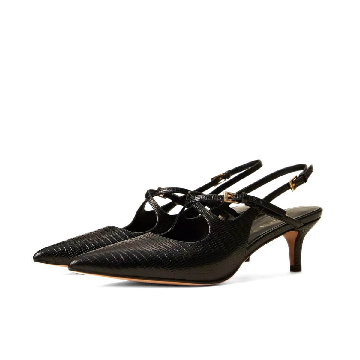 TWINSET SLINGBACK PELLE 262TCP032 13694 NERO
