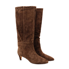 TWINSET STIVALI CAMOSCIO 262TCP140 13411 MARRONE
