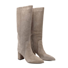 TWINSET STIVALE CAMOSCIO 262TGT050 00369 GRIGIO