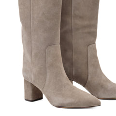 TWINSET STIVALE CAMOSCIO 262TGT050 00369 GRIGIO