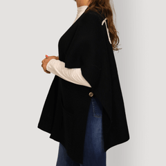 TWINSET PONCHO TA4150-00006 NERO