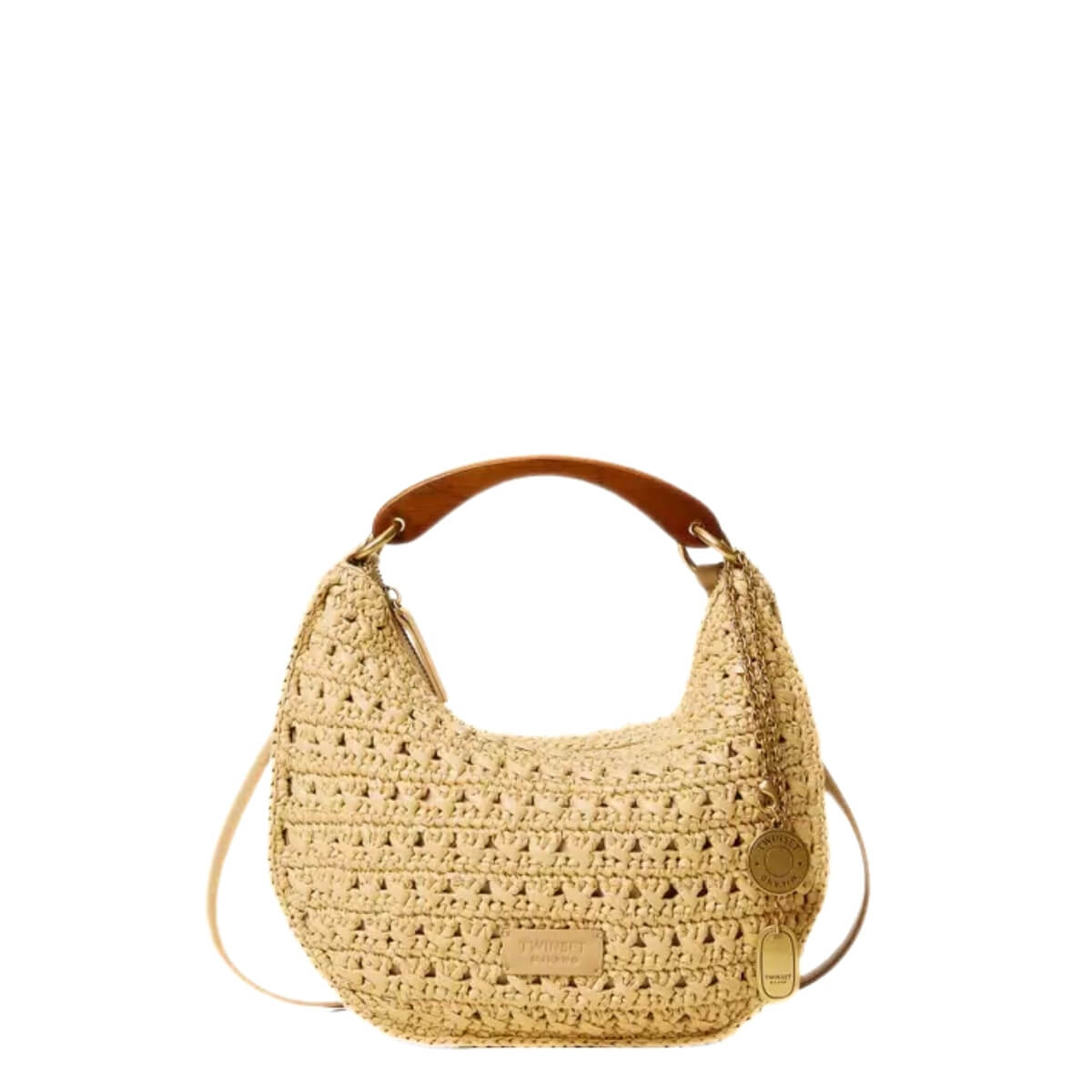 TWINSET BORSA PAGLIA 261TB7381 00193 BEIGE
