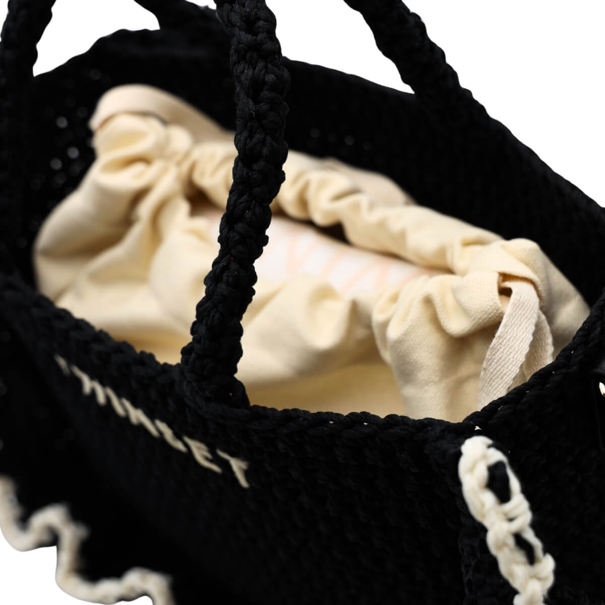 TWINSET BORSA A MANO LA COROLLE CROCHET 261TD8291 06571 NERO