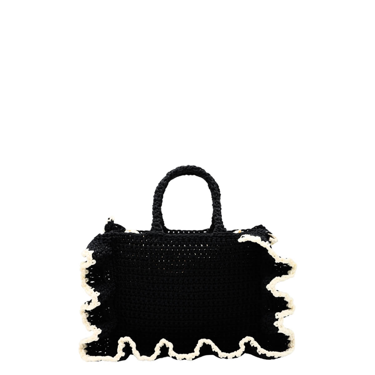 TWINSET BORSA A MANO LA COROLLE CROCHET 261TD8291 06571 NERO