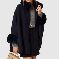 TWINSET PONCHO 262TO5730 BLU NOTTE