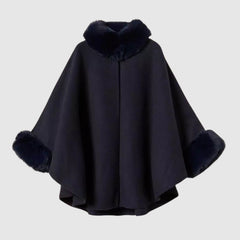 TWINSET PONCHO 262TO5730 BLU NOTTE